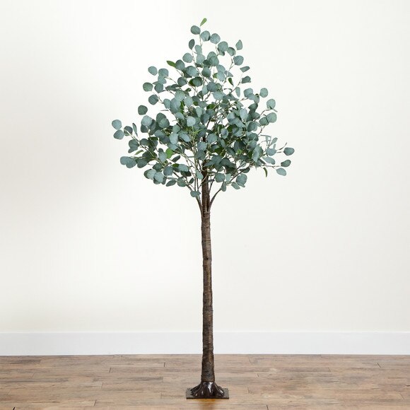6 Lighted Artificial Eucalyptus Tree with 420 Warm White LED Lights - SKU #T4904 - 8