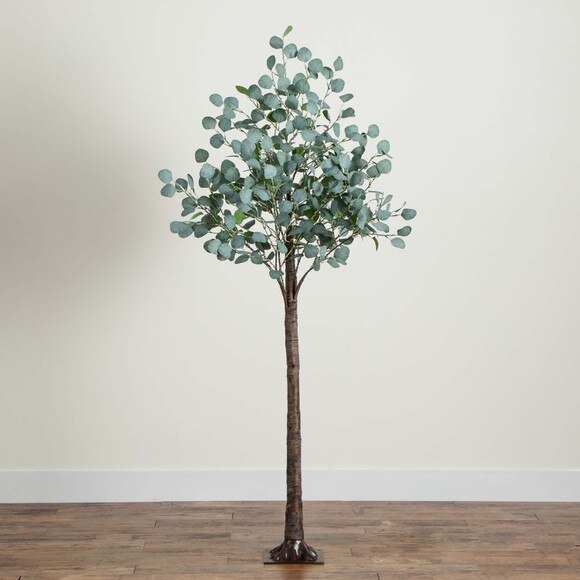 6 Lighted Artificial Eucalyptus Tree with 420 Warm White LED Lights - SKU #T4904 - 9