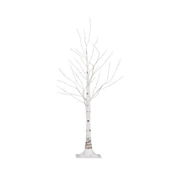 3 Pre-Lit Artificial White Birch Tree with 120 Warm White LED Lights - SKU #T4907