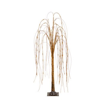 4 Pre-Lit Artificial Willow Tree with 120 Warm White LED Lights - SKU #T4913