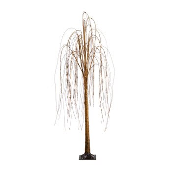 6 Pre-Lit Artificial Willow Tree with 160 Warm White LED Lights - SKU #T4914