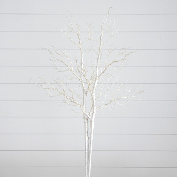 35 Pre-Lit Artificial White Birch Branches with 80 Warm White LED Lights - Set of 2 - SKU #T4925-S2 - 2