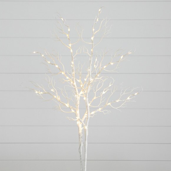 35 Pre-Lit Artificial White Birch Branches with 80 Warm White LED Lights - Set of 2 - SKU #T4925-S2 - 3