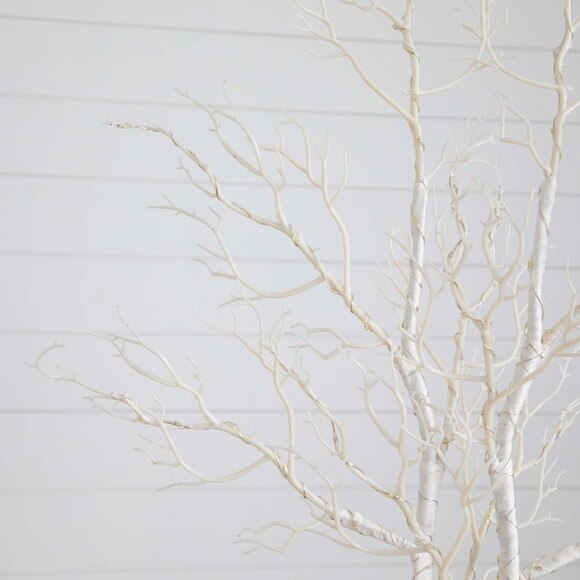 35 Pre-Lit Artificial White Birch Branches with 80 Warm White LED Lights - Set of 2 - SKU #T4925-S2 - 4