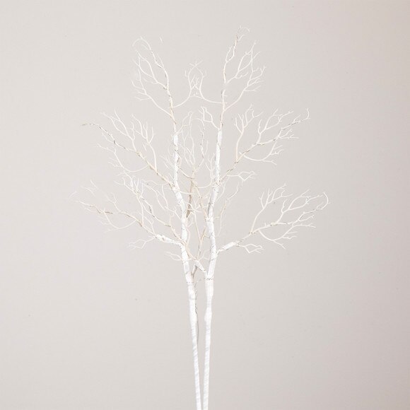 35 Pre-Lit Artificial White Birch Branches with 80 Warm White LED Lights - Set of 2 - SKU #T4925-S2 - 9