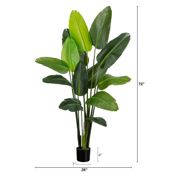 6 UV Resistant Artificial Travelers Palm Tree Indoor/Outdoor - SKU #T4961 - 1