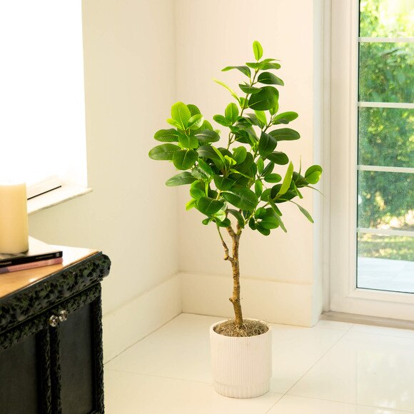 4 Artificial Audrey Ficus Tree - SKU #T4985 - 6