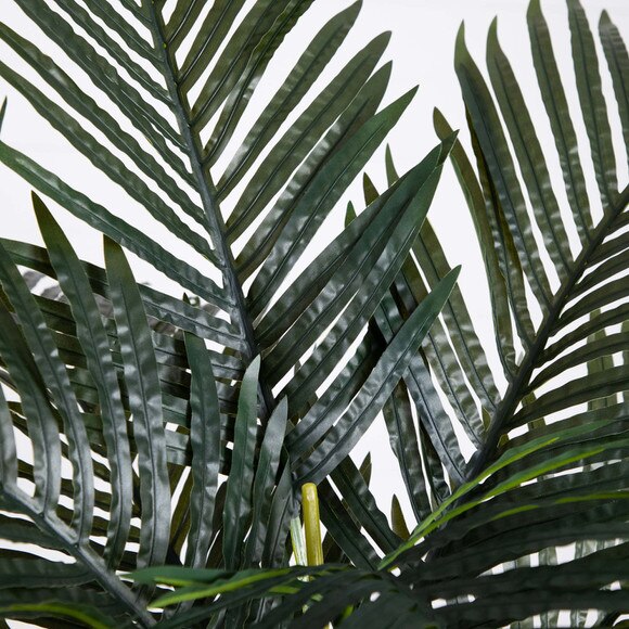 6 Artificial Triple Stalk Golden Cane Palm Tree- Set of 2 - SKU #T5008 - 2