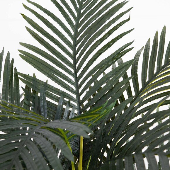 6 Artificial Triple Stalk Golden Cane Palm Tree- Set of 2 - SKU #T5008 - 3