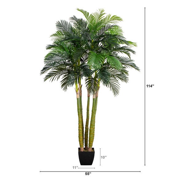 9.5 Giant Five Stalk Artificial Areca Palm Tree - SKU #T5011 - 1