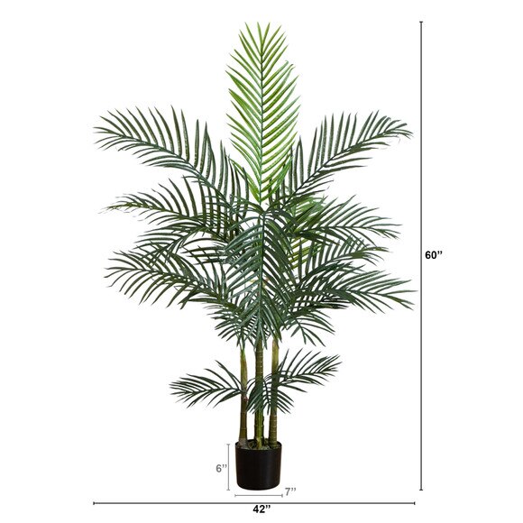 5 UV Resistant Artificial Areca Palm Tree Indoor/Outdoor - SKU #T5017 - 1