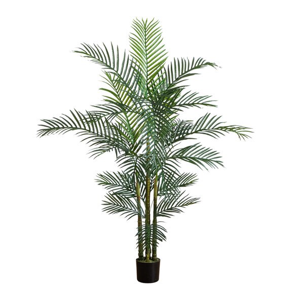 6 UV Resistant Artificial Areca Palm Tree Indoor/Outdoor - SKU #T5018