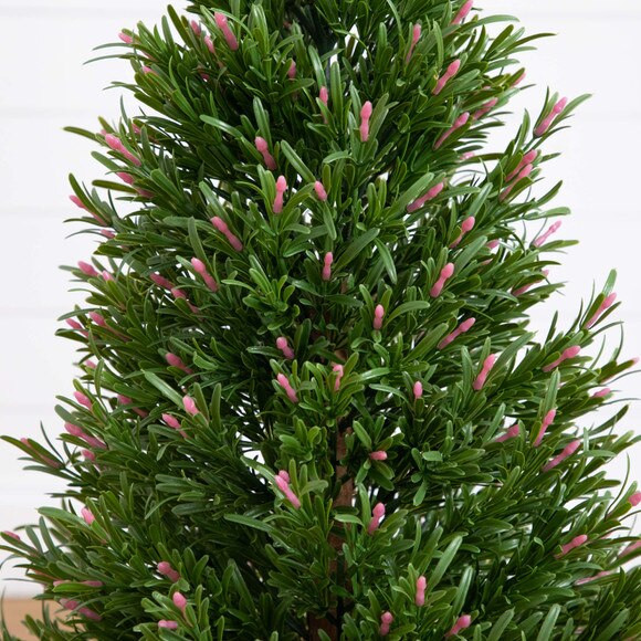 3 UV Resistant Artificial Rosemary Cone Topiary Tree Indoor/Outdoor - SKU #T5024 - 2