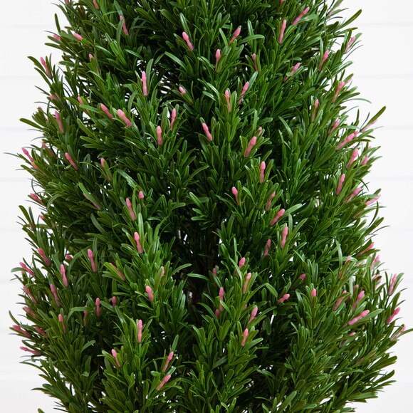 5 UV Resistant Artificial Rosemary Cone Topiary Tree Indoor/Outdoor - SKU #T5026 - 2