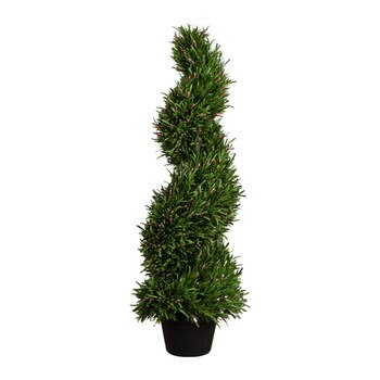 3 UV Resistant Rosemary Spiral Topiary Tree Indoor/Outdoor - SKU #T5080