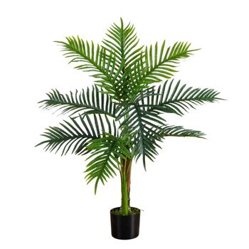 3 Robellini Palm Tree w/9 Lvs UV Resistant Indoor/Outdoor - SKU #T5083