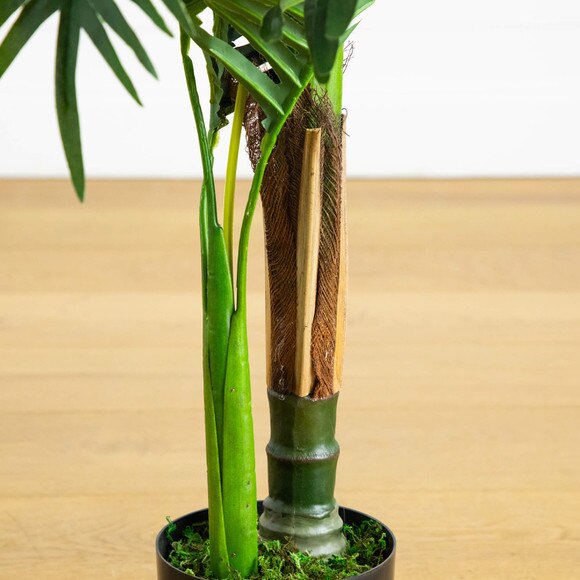 3-ft UV Resistant Artificial Double Robellini Palm Tree Indoor/Outdoor - SKU #T5083 - 4