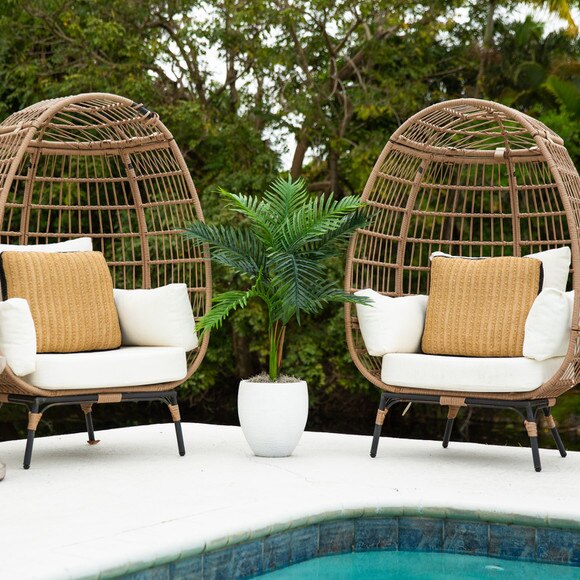 3-ft UV Resistant Artificial Double Robellini Palm Tree Indoor/Outdoor - SKU #T5083 - 7