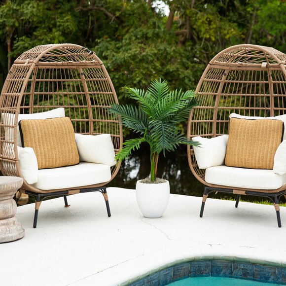 3-ft UV Resistant Artificial Double Robellini Palm Tree Indoor/Outdoor - SKU #T5083 - 8