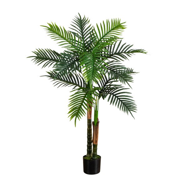 4-ft UV Resistant Artificial Double Robellini Palm Tree Indoor/Outdoor - SKU #T5084