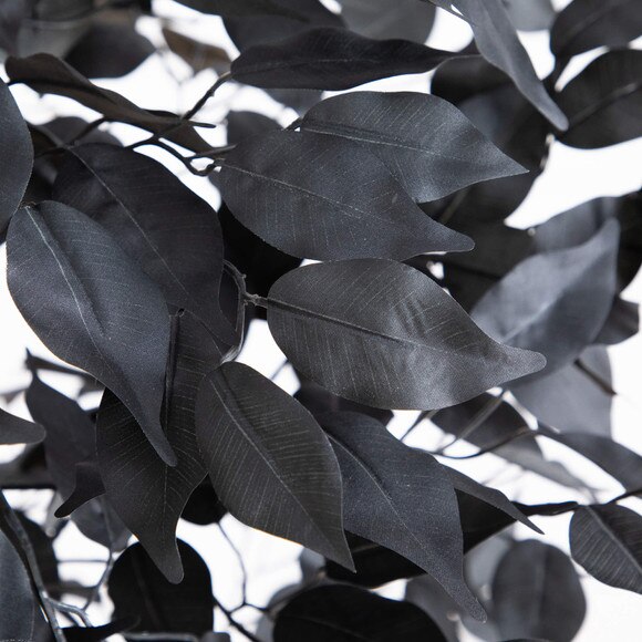 5-ft Artificial Halloween Black Ficus Tree with Natural Trunk - SKU #T5136 - 2