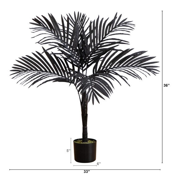 3-ft Artificial Halloween Black Golden Cane Tree - SKU #T5139 - 1