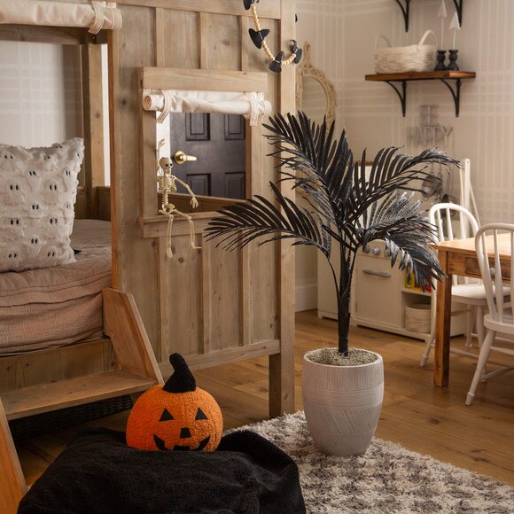 3-ft Artificial Halloween Black Golden Cane Tree - SKU #T5139 - 5