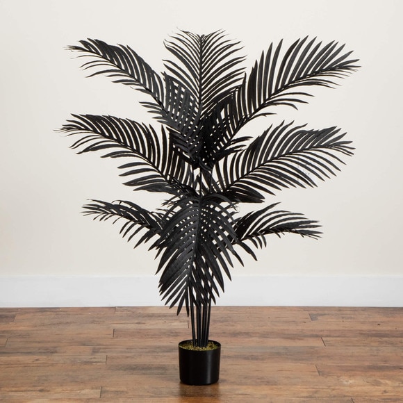 4-ft Artificial Halloween Black Paradise Palm Tree - SKU #T5142 - 4
