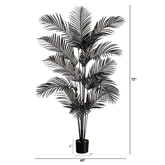 6-ft Artificial Halloween Black Paradise Palm Tree - SKU #T5143 - 1