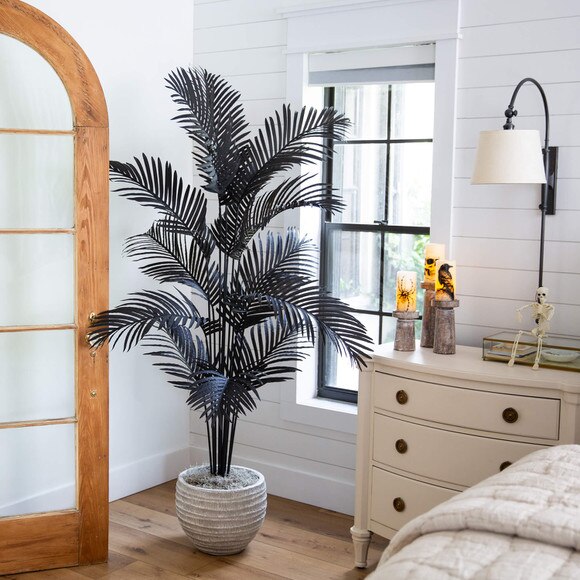 6-ft Artificial Halloween Black Paradise Palm Tree - SKU #T5143 - 5