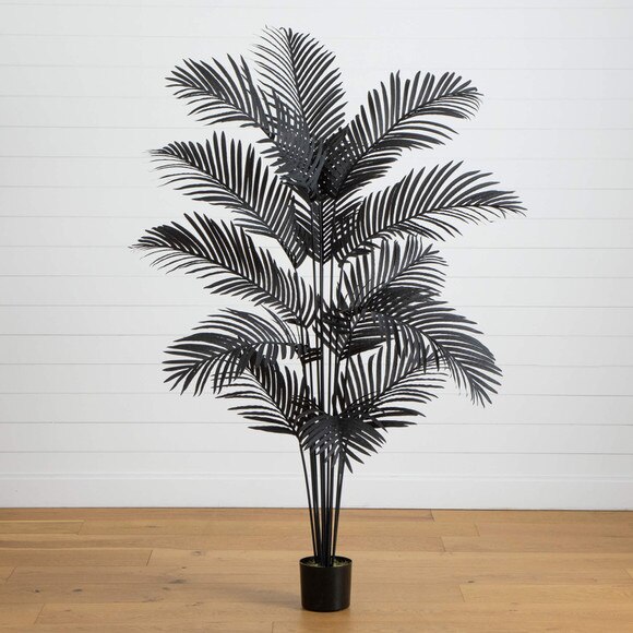 6-ft Artificial Halloween Black Paradise Palm Tree - SKU #T5143 - 7
