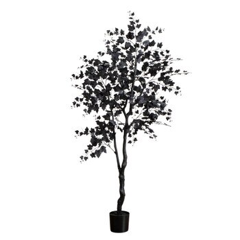 6-ft Artificial Halloween Black Maple Tree - SKU #T5158