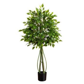 4.5-ft UV Resistant Artificial Ficus Tree Indoor/Outdoor - SKU #T5177