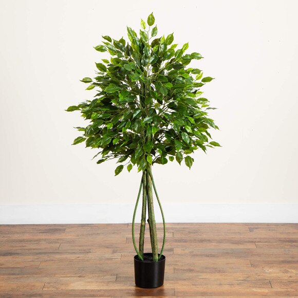 4.5-ft UV Resistant Artificial Ficus Tree Indoor/Outdoor - SKU #T5177 - 7
