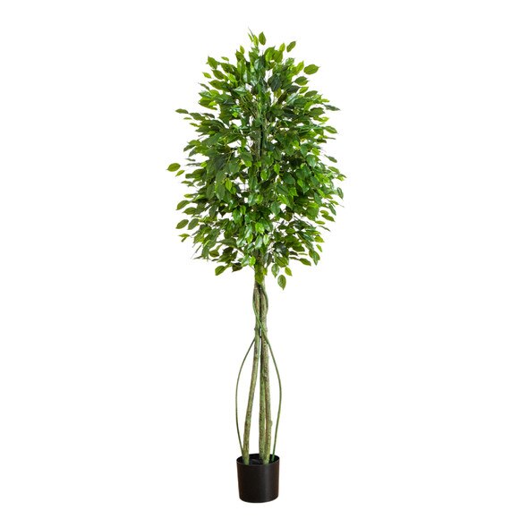 6.5-ft UV Resistant Artificial Ficus Tree Indoor/Outdoor - SKU #T5178
