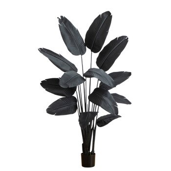 6-ft Artificial Halloween Black Travelers Palm Tree - SKU #T5229