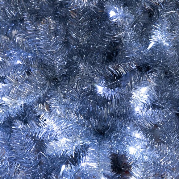 6-ft Artificial Silver Christmas Tree with 300 Cool White LED Lights - SKU #T5239 - 3