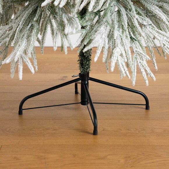 7-ft Flocked Down Swept Artificial Christmas Tree with 300 LED Lights - SKU #T5241 - 4