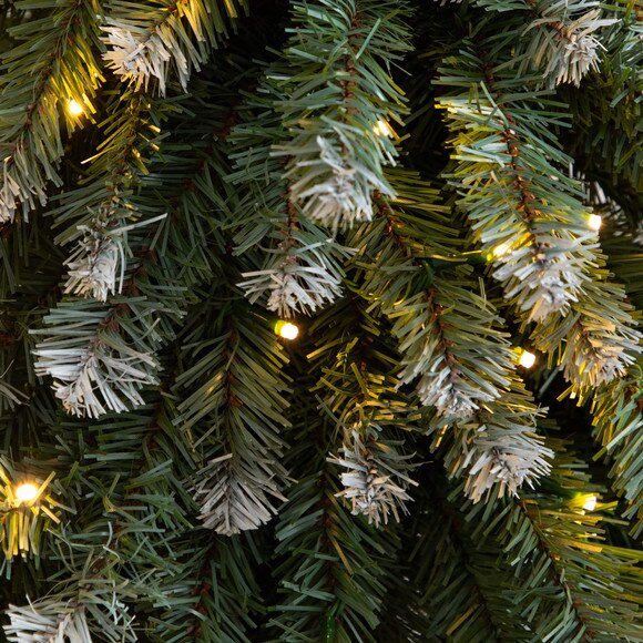 3-ft 4-ft 5-ft Pre-Lit Frosted Artificial Christmas Tree Set with Warm LED Lights - Set of 3 - SKU #T5248 - 3