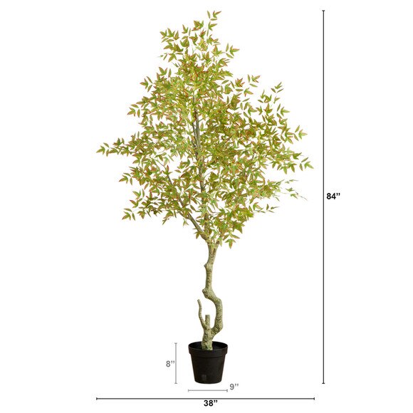 7-ft Autumn Nandina Artificial Fall Tree - SKU #T5307 - 1
