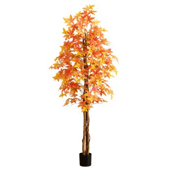 7-ft Autumn Deluxe Maple Artificial Fall Tree - SKU #T5310