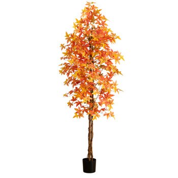 8-ft Autumn Deluxe Maple Artificial Fall Tree - SKU #T5311