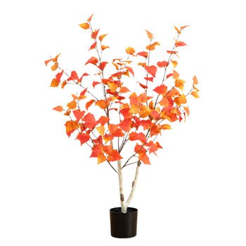 3-ft Autumn Birch Artificial Fall Tree - SKU #T5319