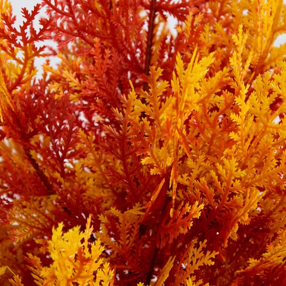 3-ft UV Resistant Autumn Artificial Fall Cedar Tree Indoor/Outdoor - SKU #T5338 - 2