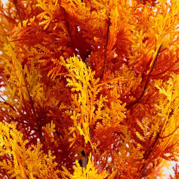4-ft UV Resistant Autumn Artificial Fall Cedar Tree Indoor/Outdoor - SKU #T5339 - 2