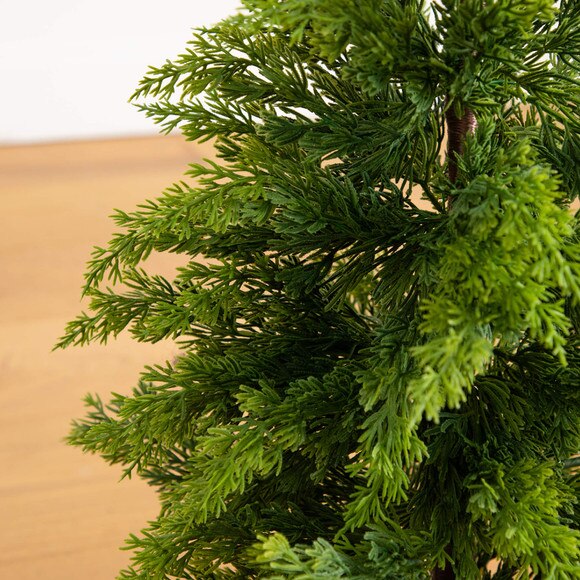 3-ft Artificial Cypress Topiary Christmas Tree - SKU #T5380 - 2