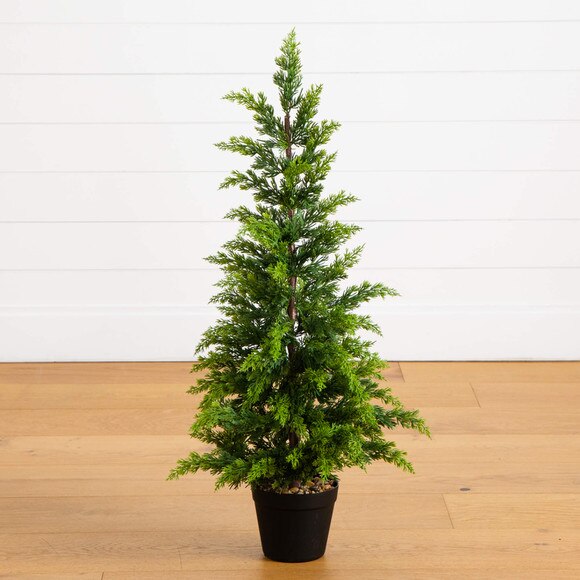 3-ft Artificial Cypress Topiary Christmas Tree - SKU #T5380 - 6