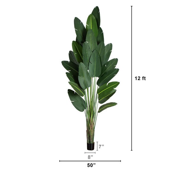 12-ft Artificial Travelers Palm Tree - SKU #T5394 - 1