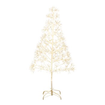 4-ft Pre-Lit Artificial White Starburst Tree with 800 Fairy Warm White LED Lights - SKU #T5411