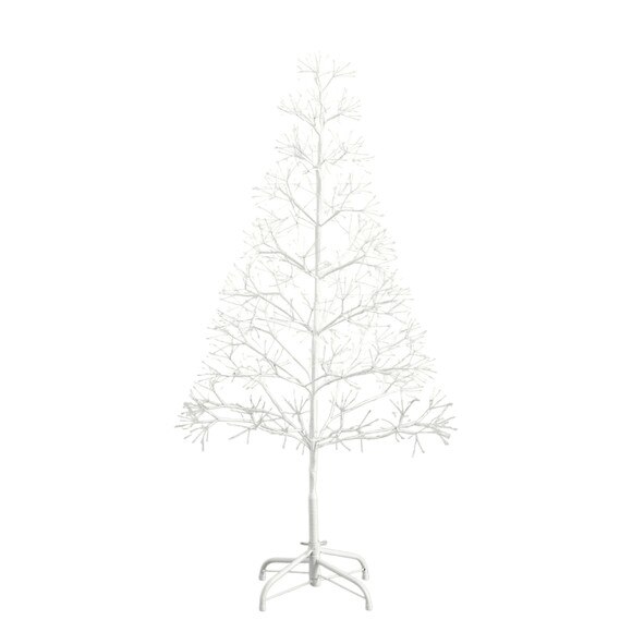 4-ft Pre-Lit Artificial White Starburst Tree with 800 Fairy Warm White LED Lights - SKU #T5411 - 2